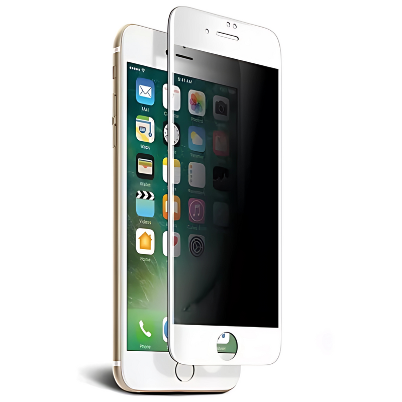 Película de Vidro 3D Privacidade para iPhone 7 Plus e iPhone 8 Plus com Cobertura Completa Borda a Borda e Proteção Contra Olhares Laterais