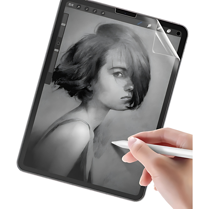 Película Fosca Paperlike para iPad com Textura de Papel em TPU Soft 3.0 para Escrita e Desenho Natural em Todos os Modelos