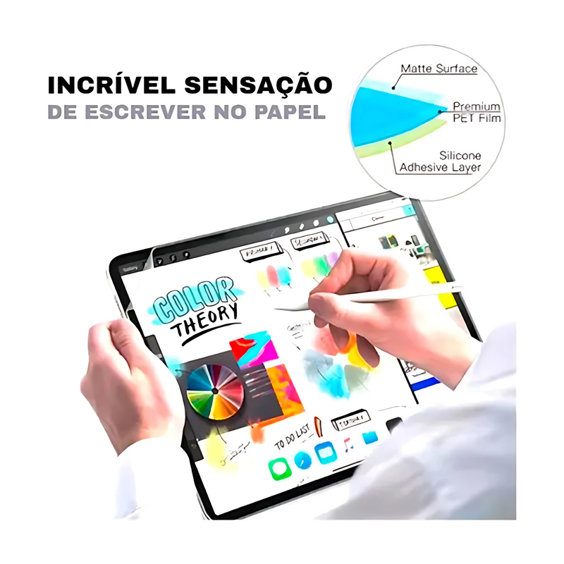 Película Hidrogel Privacidade p/ iPad Air 9.7 10.5 10.9 11 13