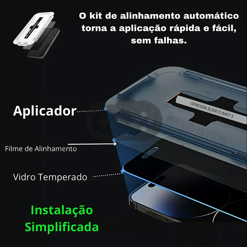 Película Privacidade 3D p/ iPhone X XS 11 12 13 14 15 16 Pro Max