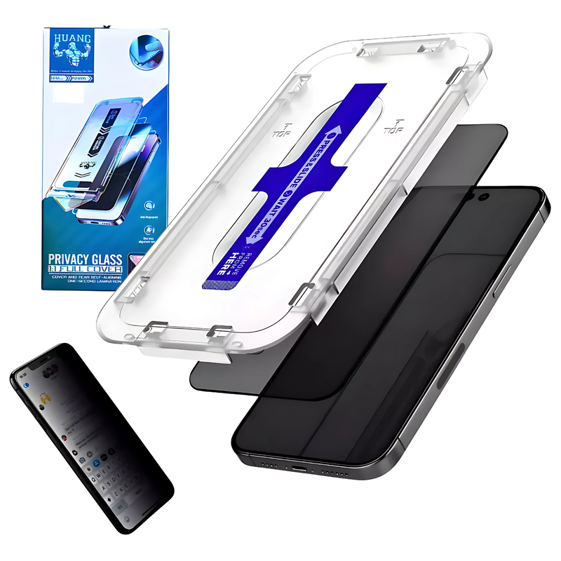 Película Privacidade 3D p/ iPhone X XS 11 12 13 14 15 16 Pro Max