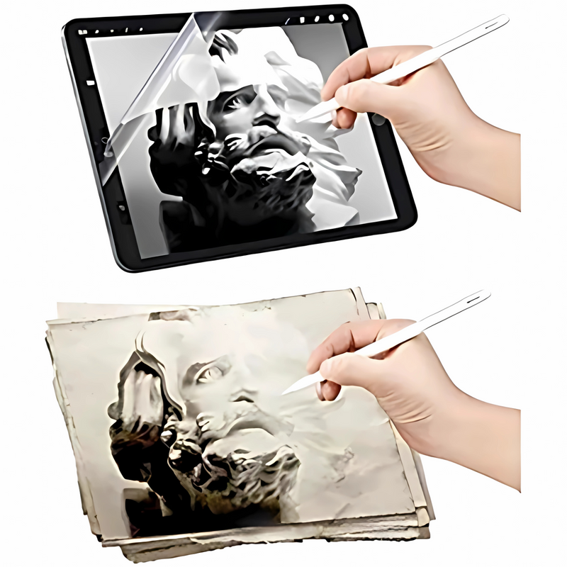 Película Fosca Paperlike para iPad com Textura de Papel em TPU Soft 3.0 para Escrita e Desenho Natural em Todos os Modelos