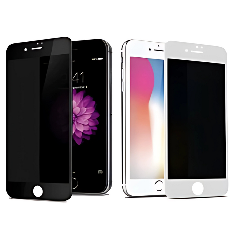 Película de Vidro 3D Privacidade para iPhone 7 Plus e iPhone 8 Plus com Cobertura Completa Borda a Borda e Proteção Contra Olhares Laterais