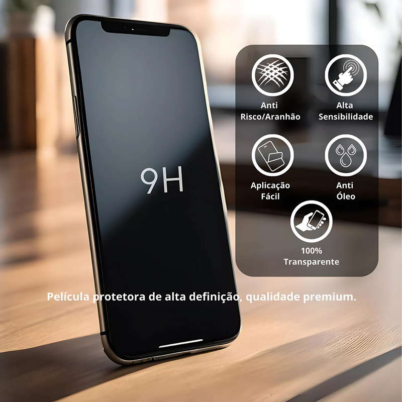 Película Privacidade 3D p/ iPhone X XS 11 12 13 14 15 16 Pro Max