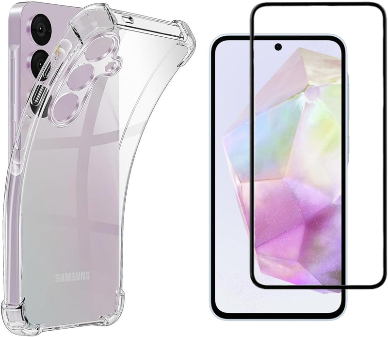 Capa Antishock + Película 3D PREMIUM para Samsung Toda Serie Galaxy A