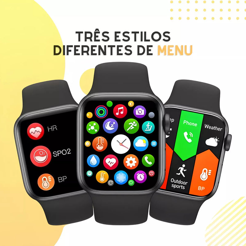 Smartwatch S8 PRO Tela HD 1.75 Chamadas Bluetooth iOS Android
