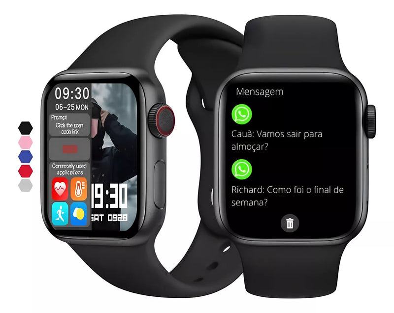 Smartwatch S8 PRO Tela HD 1.75 Chamadas Bluetooth iOS Android