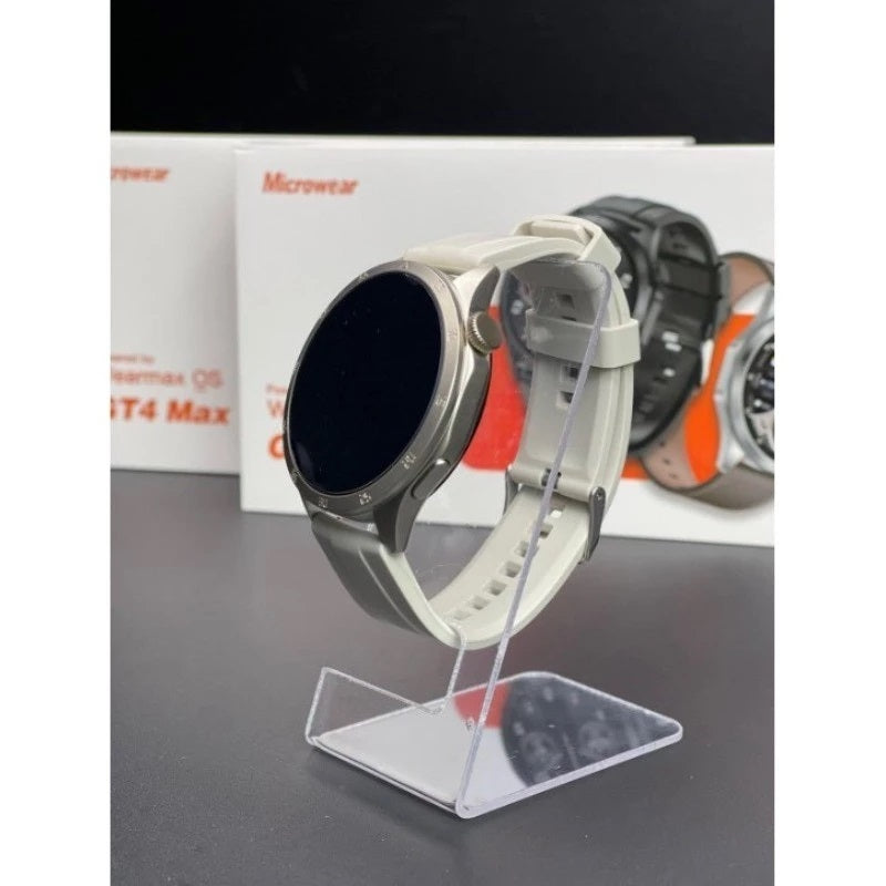 Smartwatch GT4 Max MicroOS 10 com Tela AMOLED 1.51 Chamadas Bluetooth Assistente com IA ChatGPT NFC Carregamento Sem Fio e Monitoramento de Saúde IP68