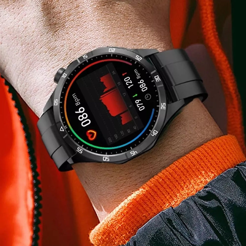 Smartwatch GT4 Max MicroOS 10 com Tela AMOLED 1.51 Chamadas Bluetooth Assistente com IA ChatGPT NFC Carregamento Sem Fio e Monitoramento de Saúde IP68