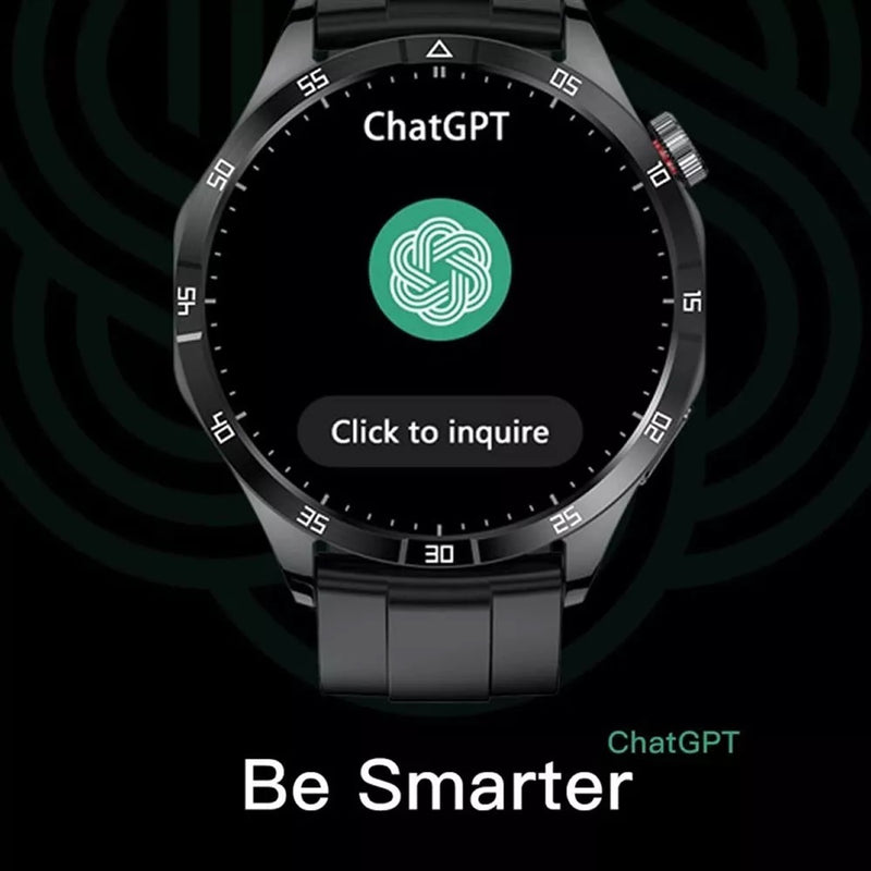 Smartwatch GT4 Max MicroOS 10 com Tela AMOLED 1.51 Chamadas Bluetooth Assistente com IA ChatGPT NFC Carregamento Sem Fio e Monitoramento de Saúde IP68
