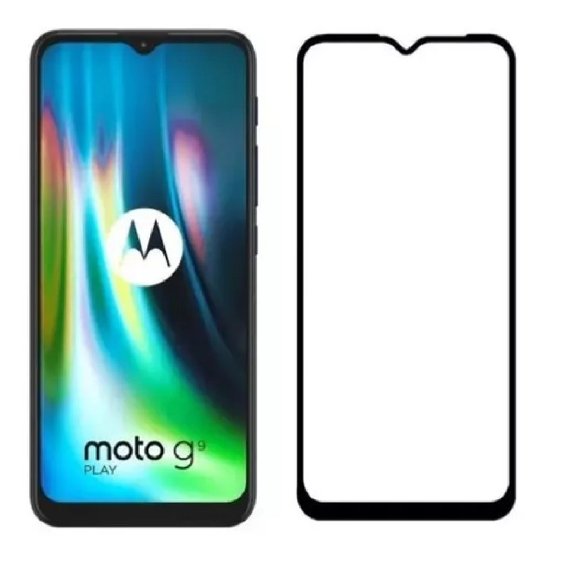 Película 3D  PREMIUM vidro temperado cobre tudo para Moto G9 Play
