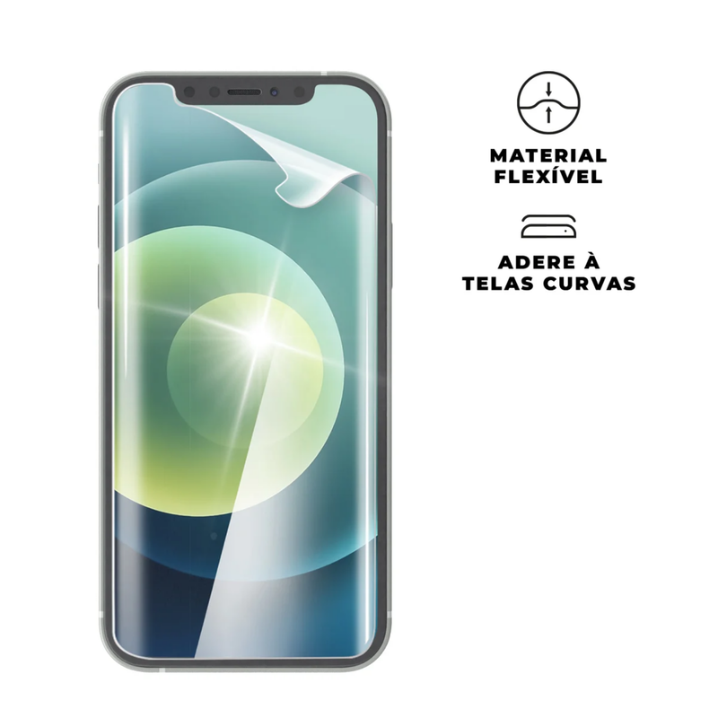 Película Hidrogel HD p/ iPhone 16 Pro Max Auto-Reparo Invisível