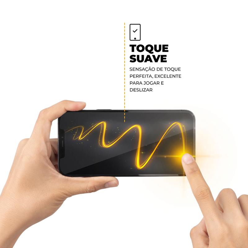 Película de Privacidade Fosca 3D para iPhone 6 7 X XS XR 11 12 13 14 15 16 e Todas as Versões Pro Plus Pro Max Mini com Toque Suave e Cobertura Total em Vidro ou Hidrogel
