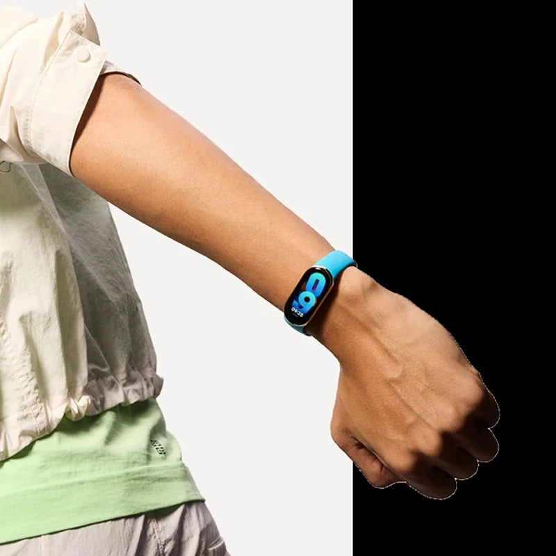 Pulseira de Silicone Premium com Fecho Metálico para Xiaomi Mi Band 8 9 e 8 NFC com Ajuste Confortável e Design Resistente para Uso Diário