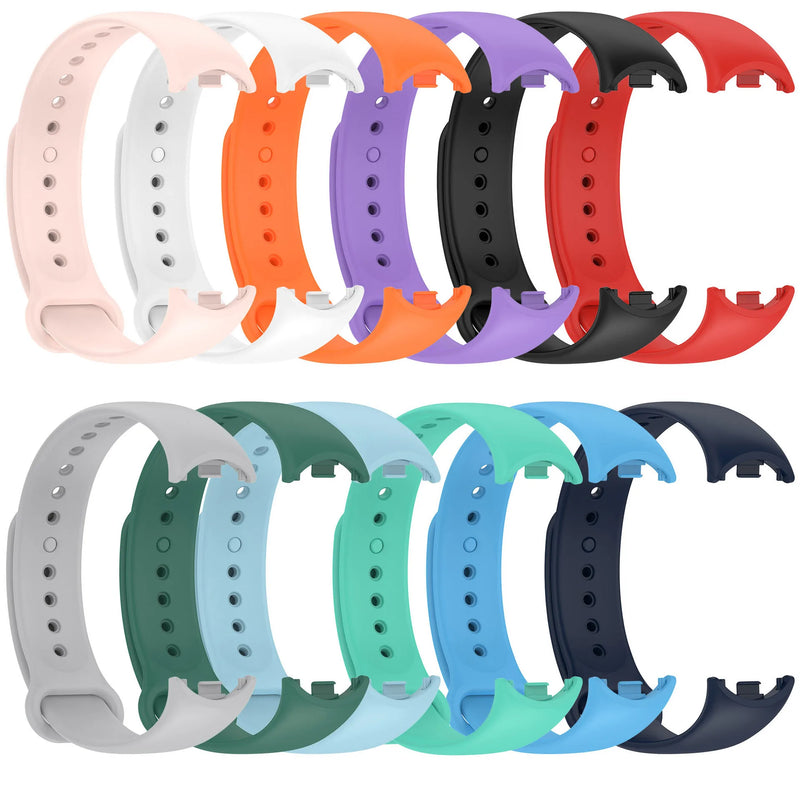 Pulseira de Silicone Premium com Fecho Metálico para Xiaomi Mi Band 8 9 e 8 NFC com Ajuste Confortável e Design Resistente para Uso Diário
