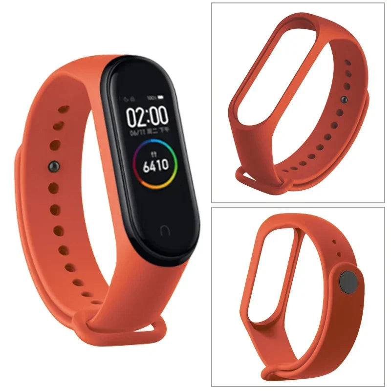 Pulseira de Silicone Premium para Mi Band 3 4 5 6 7 8 9 e 10 com Encaixe Específico para Cada Modelo com Conforto Máximo e Cores Variadas para Estilo Diário ou Esportivo