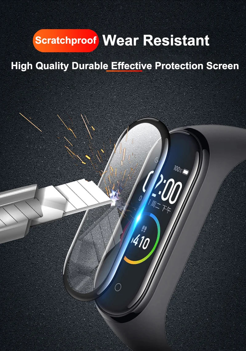 Película 3D PREMIUM Curvada para Xiaomi Mi Band 3 4 5 6 7 8 9 [Selecione]