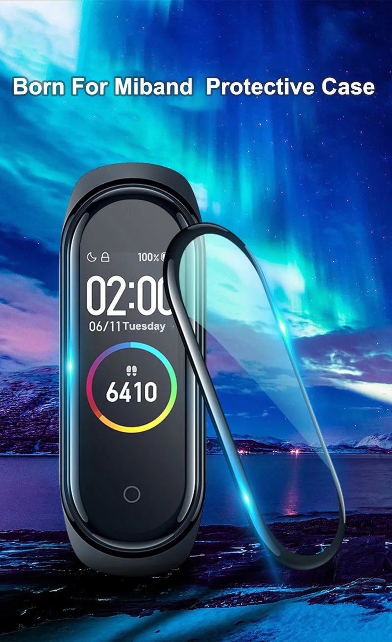 Película 3D PREMIUM Curvada para Xiaomi Mi Band 3 4 5 6 7 8 9 [Selecione]