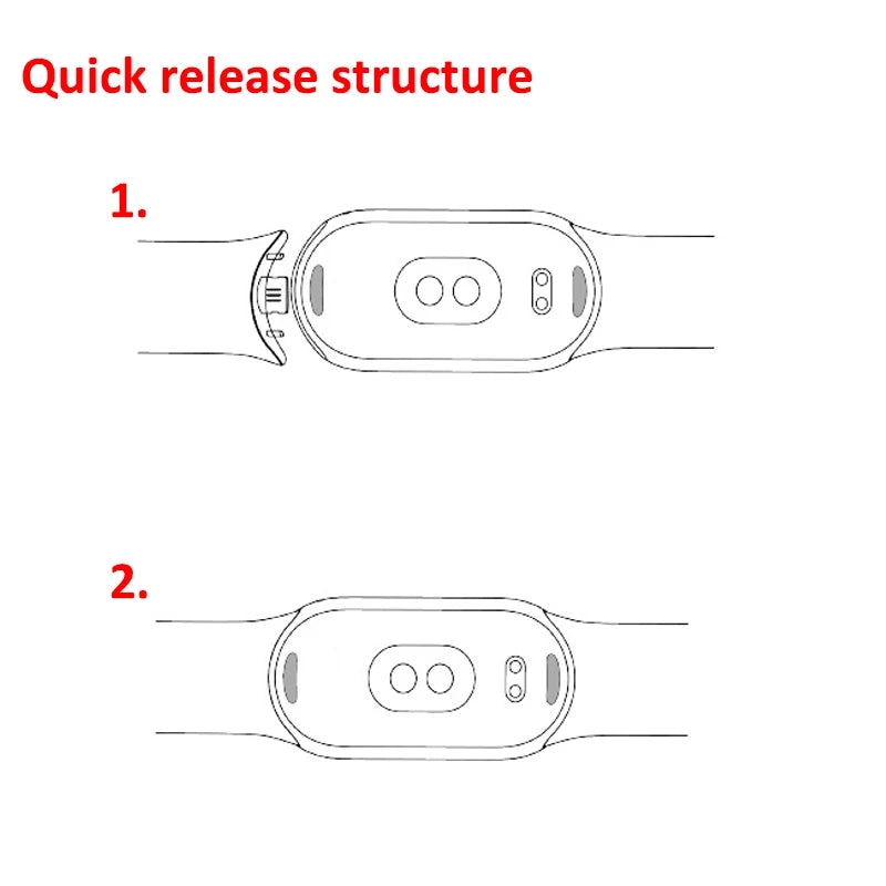 Pulseira de Silicone Premium com Fecho Metálico para Xiaomi Mi Band 8 9 e 8 NFC com Ajuste Confortável e Design Resistente para Uso Diário