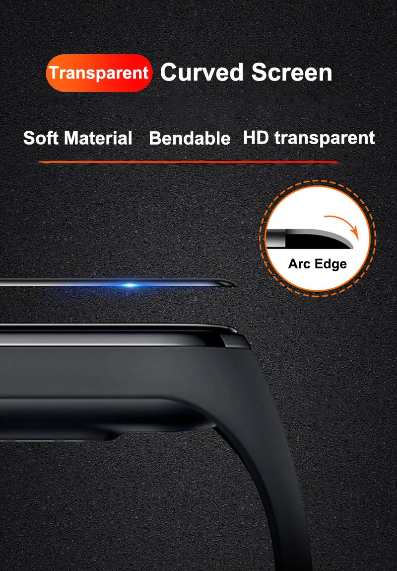 Película 3D PREMIUM Curvada para Xiaomi Mi Band 3 4 5 6 7 8 9 [Selecione]