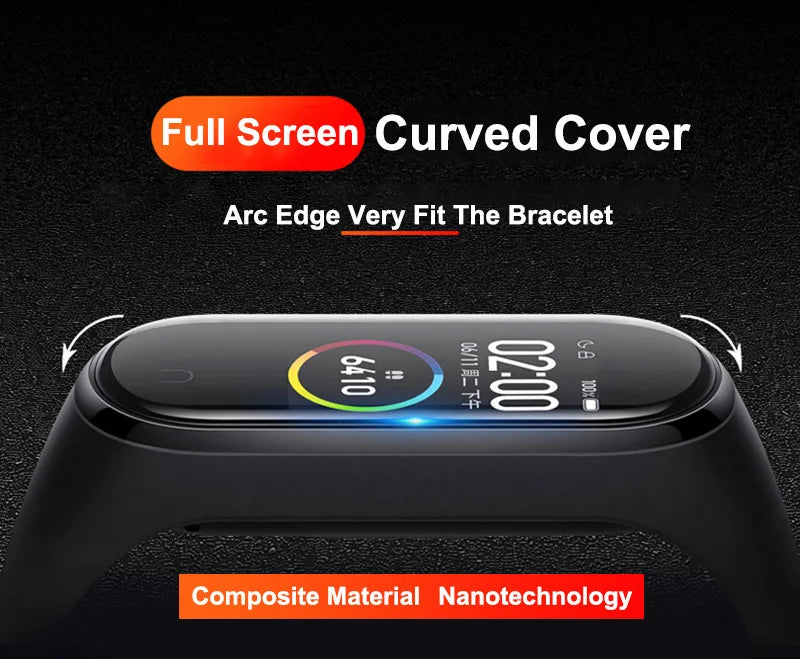 Película 3D PREMIUM Curvada para Xiaomi Mi Band 3 4 5 6 7 8 9 [Selecione]