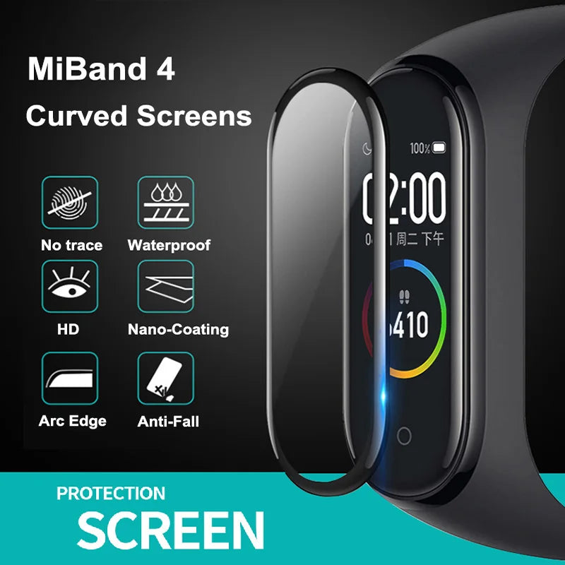 Película 3D PREMIUM Curvada para Xiaomi Mi Band 3 4 5 6 7 8 9 [Selecione]