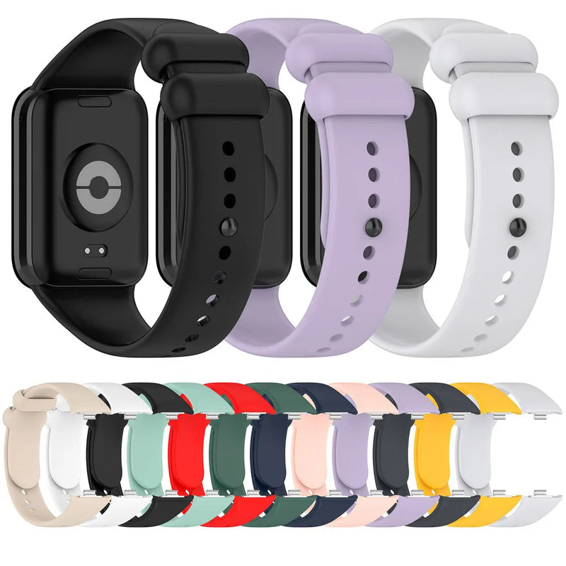 Pulseira de Silicone Premium com Encaixe Ajustável para Xiaomi Mi Band 8 Pro e Redmi Watch 4 com Conforto Prolongado e Design Resistente para Uso Diário