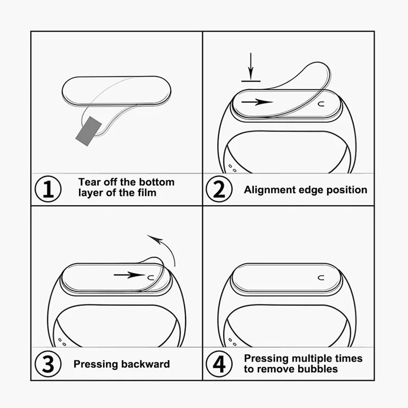 Película 3D PREMIUM Curvada para Xiaomi Mi Band 3 4 5 6 7 8 9 [Selecione]