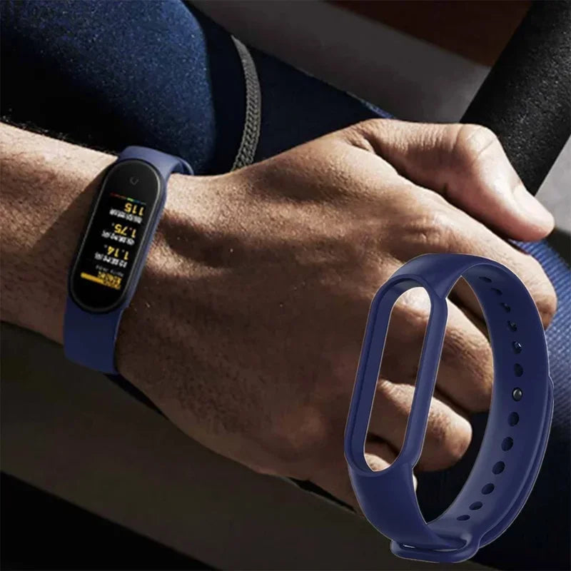 Pulseira de Silicone Premium para Mi Band 3 4 5 6 7 8 9 e 10 com Encaixe Específico para Cada Modelo com Conforto Máximo e Cores Variadas para Estilo Diário ou Esportivo