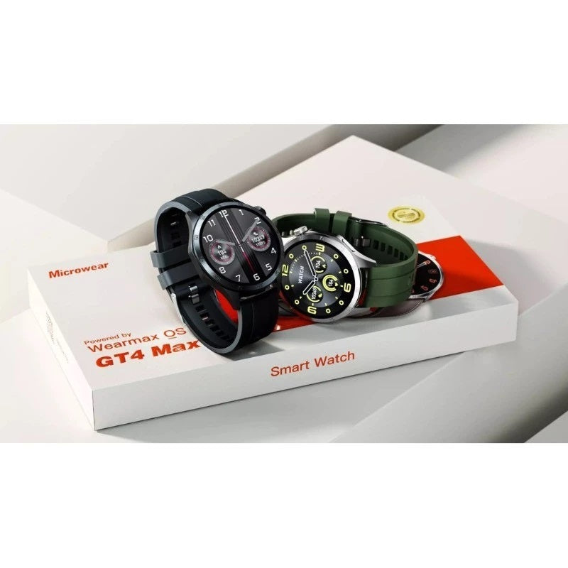 Smartwatch GT4 Max MicroOS 10 com Tela AMOLED 1.51 Chamadas Bluetooth Assistente com IA ChatGPT NFC Carregamento Sem Fio e Monitoramento de Saúde IP68