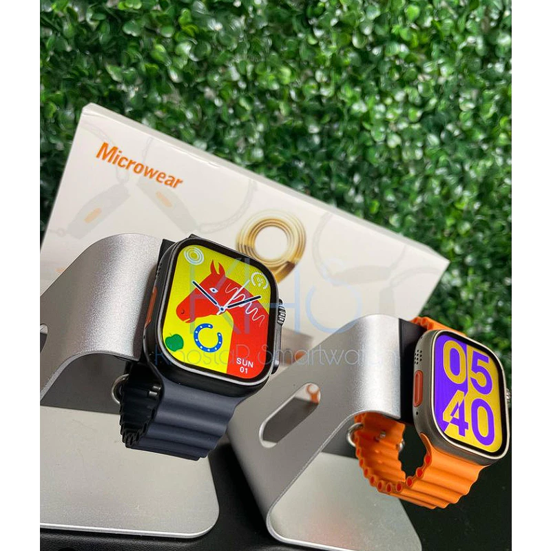 Smartwatch U9 Ultra Série 9 com Tela HD 2.2 Chamadas Bluetooth GPS Bússola Carregamento Sem Fio Pulseira Oceano e Monitoramento de Saúde para Android e iOS