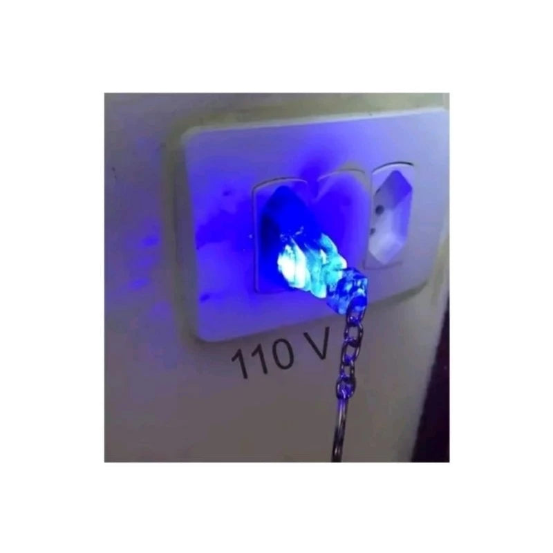 Chaveiro Teste Identificador Tensão 110V 220V LED Voltagem Tomada