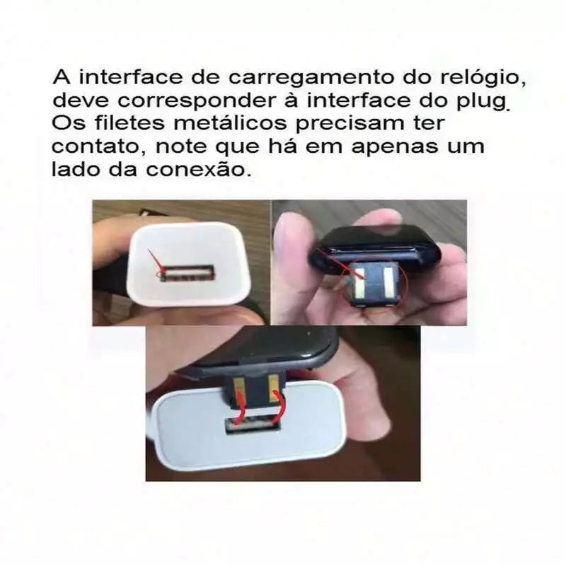 Smartwatch com Monitor de Saúde e Notificações Inteligentes com Tela Touch para Android e iOS