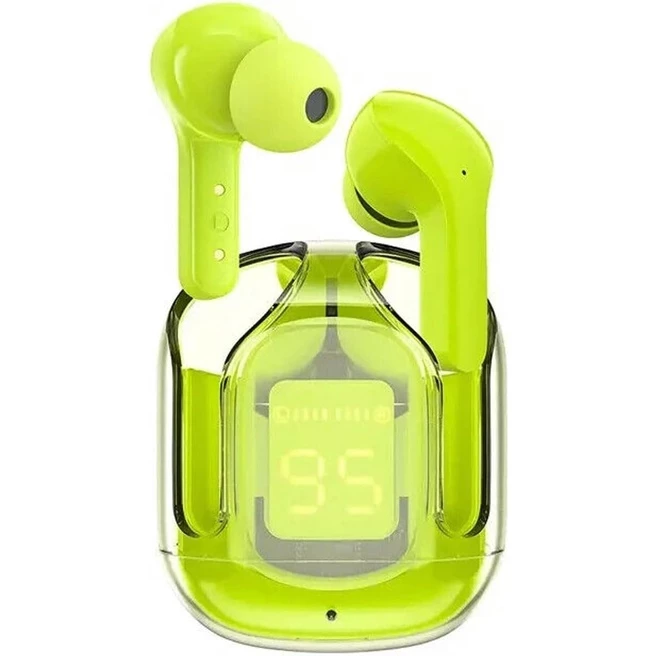 Fone de Ouvido Bluetooth com Visor Digital Integrado Bluetooth 5.3 para Som Imersivo e Controle de Bateria em Tempo Real